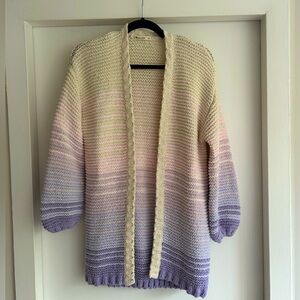 Marine Layer cotton pastel ombre oversized cardigan